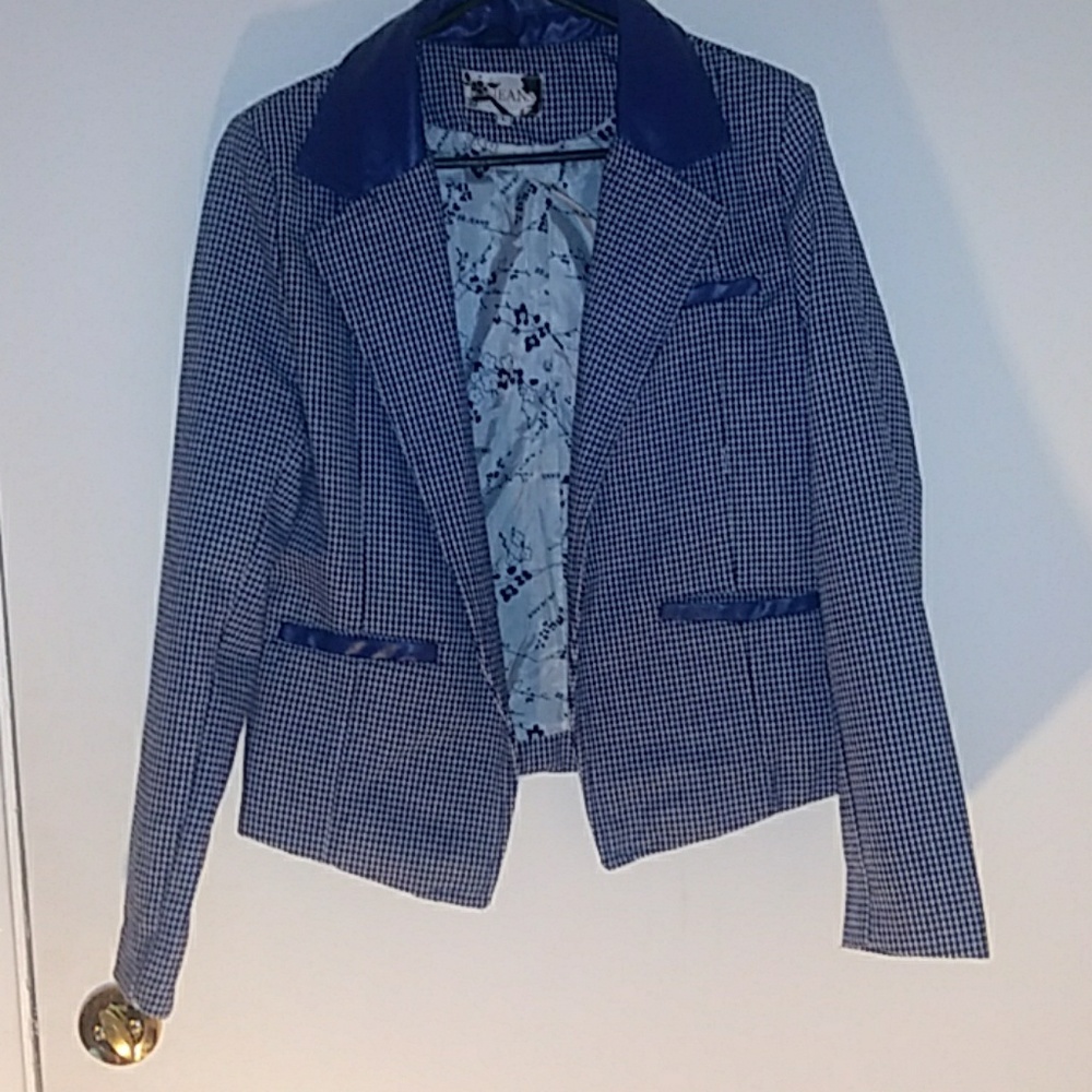 Blue And White Blazer